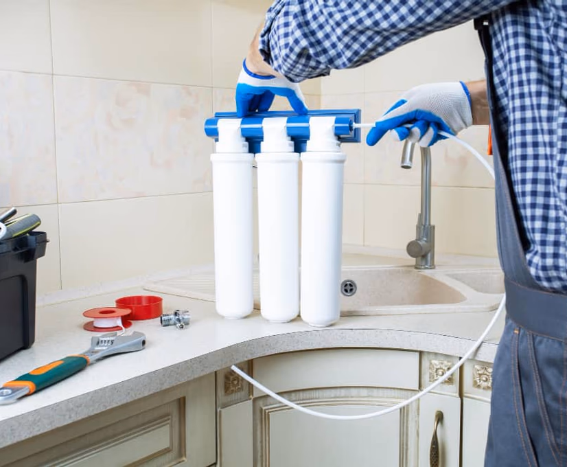 water filter installation